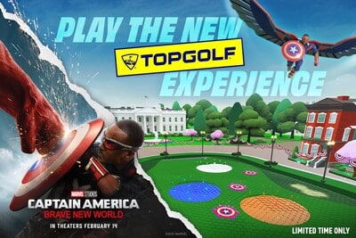 Captain America Coming to Topgolf