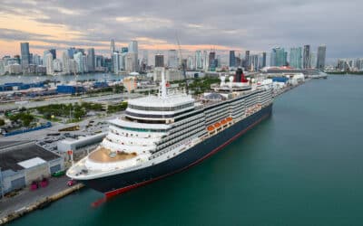 Queen Elizabeth Sails Into Miami